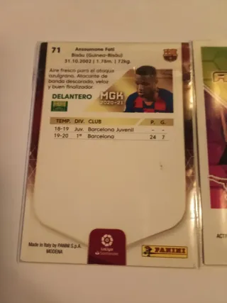 Lote 3 Cromos Ansu Fati Rookie