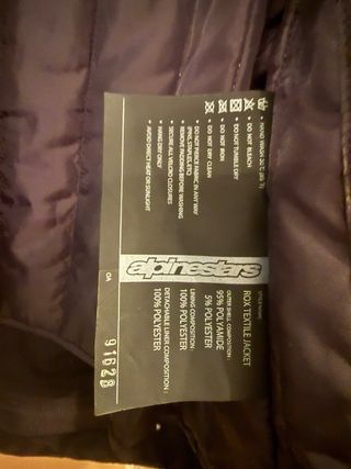 Chaqueta Moto Alpinestars Negra