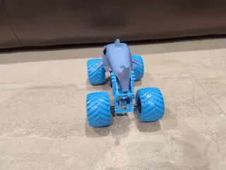 Monster Truck Megalodon Tiburón Azul