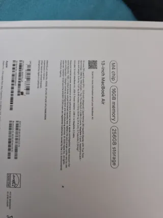 MacBook Air 13 M4 16GB RAM 256GB Nuevo sin abrir