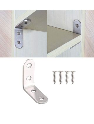 Pack 25 Soportes Esquina 90° 40x40mm + Tornillos