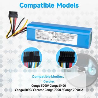 NUEVO! Batería Li-Ion 14.4V 6800mAh conga 5090