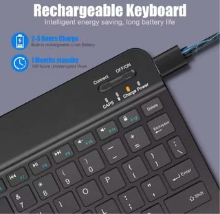 Teclado Inalámbrico Español Bluetooth Negro NUEVO