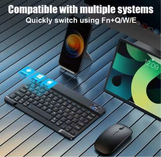 Teclado Inalámbrico Español Bluetooth Negro NUEVO