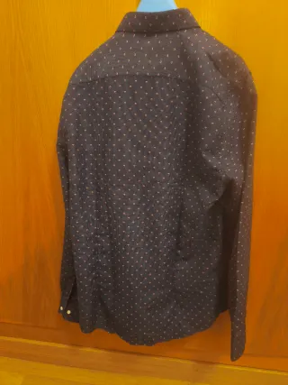 Camisa Yves Enzo Azul Estampada Talla L