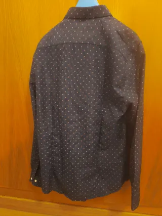 Camisa Yves Enzo Azul Estampada Talla L