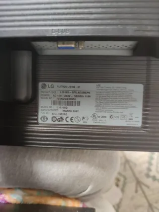 Monitor LG Flatron L1919S-SF 19 pulgadas