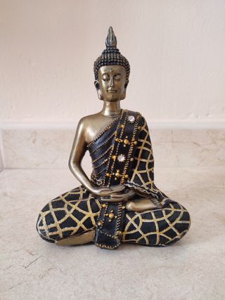 3 Figuras Decorativas Doradas