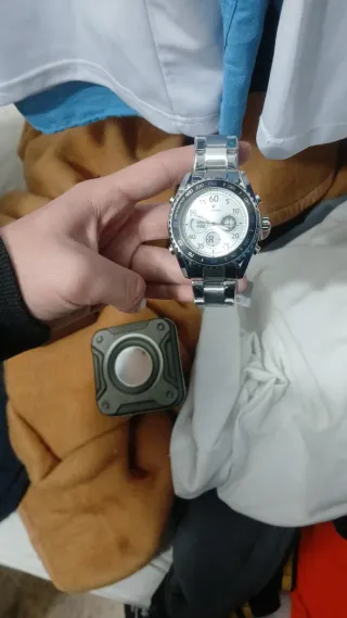 Reloj Frederic Cronógrafo Plata y Azul