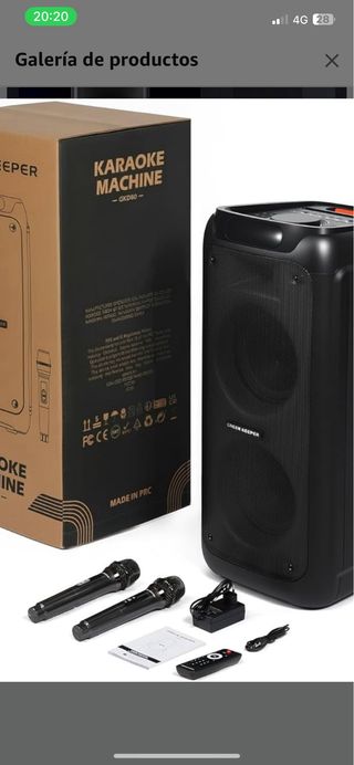 Altavoz bluetooth karaoke profesional 600w
