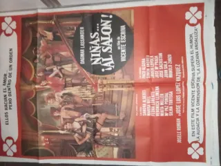 Cartel Cine Niñas ¡Al Salón! Vicente Escrivá