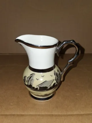 Juego 10 Tazas Cerámica Beige y Negro