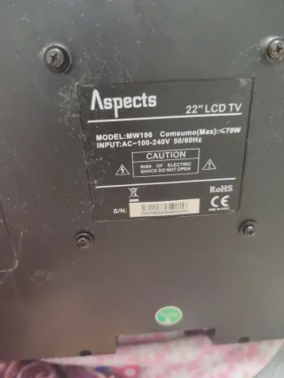 Aspects 22 TV LCD Modelo MW196