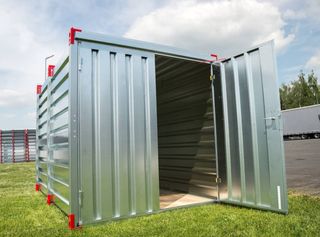 Caseta metalica contenedor almacen portatil fuerte