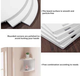 Estantería de pared 5 niveles blanca