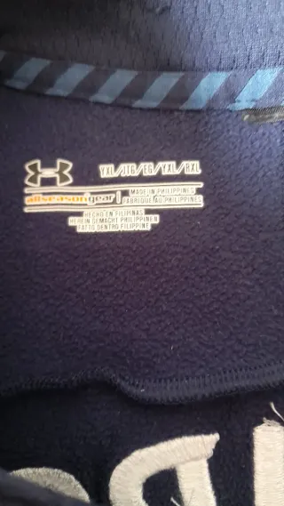 Sudadera Under Armour Media Cremallera Azul Talla
