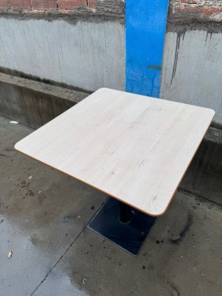 4 Mesas de Bar Madera y Metal