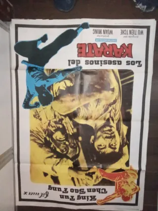 Cartel de Cine Karate Los Asesinos del