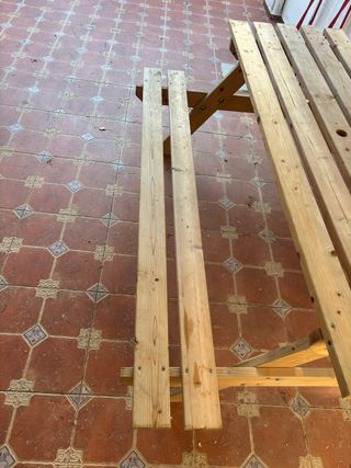 Mesa de madera para picnic