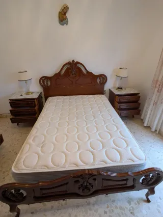 Conjunto Muebles Dormitorio Vintage Madera