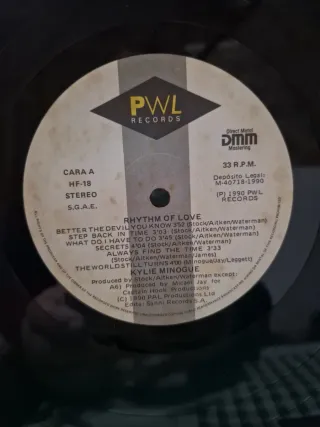 Vinilo Kylie Rhythm of Love