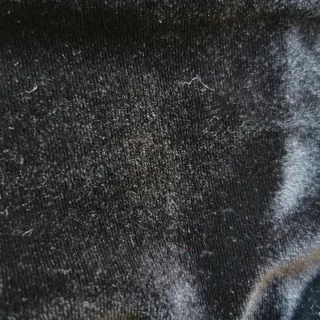 Falda de terciopelo negra