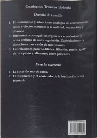Cuadernos Teóricos Bolonia. Derecho Sucesorio. ...