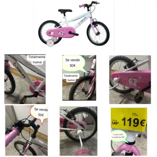 Bicicleta niña 16 pulgadas