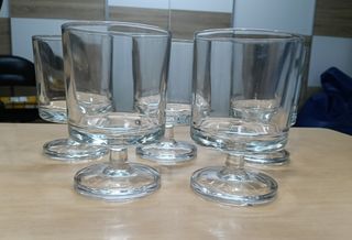 Lote de cristalería / 10 copas retro vintage