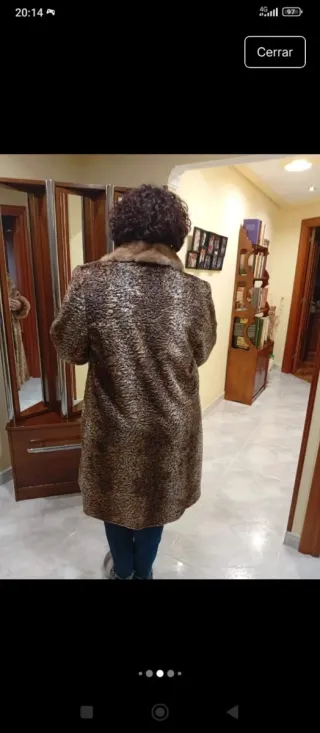 Chaquetón de mujer estampado