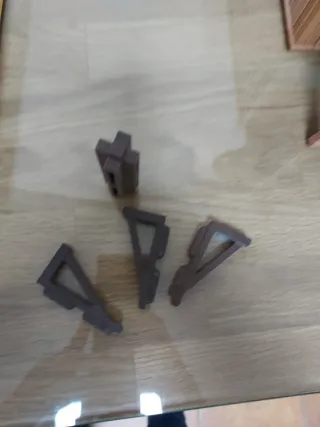 Piezas de construcción marrón