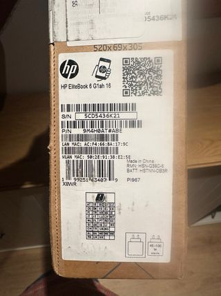HP EliteBook 6 G1ah 16 pollici, nuovo