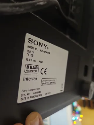 Televisión Sony Plata