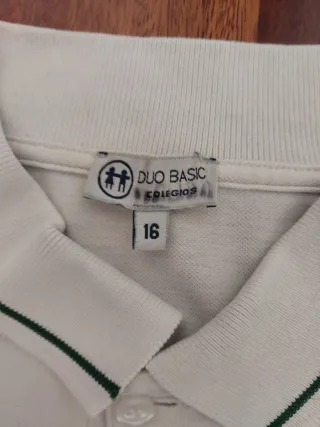 2 Polos Talla 16 Colegio Bérriz