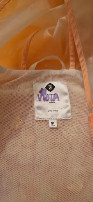 Giacca trasparente bambina con paillettes