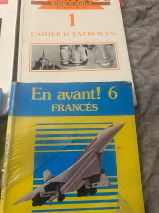 Lote 9 libros de texto idiomas Francés e Inglés