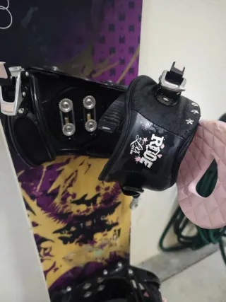 Tabla Snowboard Nitro con Fijaciones y botas