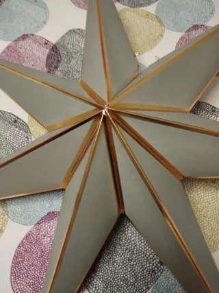 Lámpara Estrella Navidad Ikea Dorada