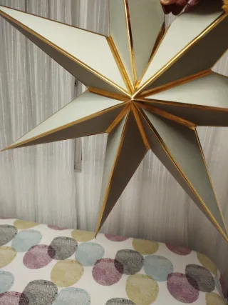 Lámpara Estrella Navidad Ikea Dorada