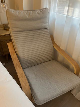 Mecedora Ikea Tela y Madera