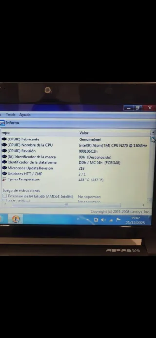 Portátil Acer Aspire One