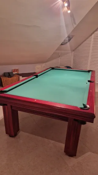 Mesa de billar americana y francesa
