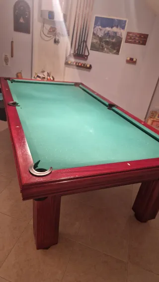 Mesa de billar americana y francesa