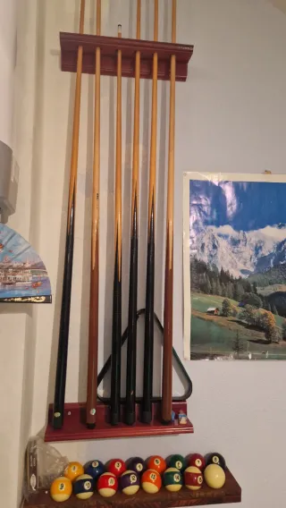 Mesa de billar americana y francesa