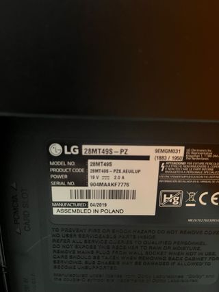 TV LG Smart TV 28 28MT49S-PZ