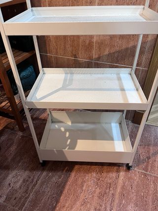 Carrito auxiliar Ikea NISSAFORS blanco