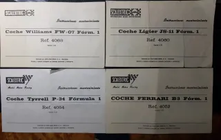 Scalextric 4 Manuales Mantenimiento Coches Slot