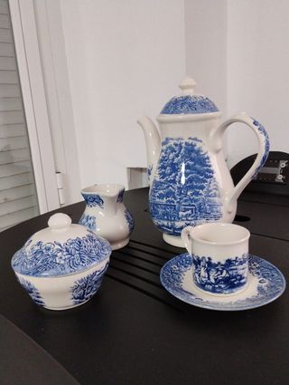 Juego de café de cerámica inglesa