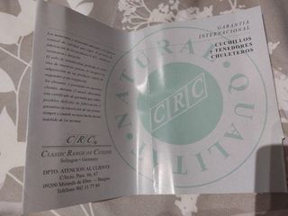 Set Cuchillo y Tenedor CRC Trinchar