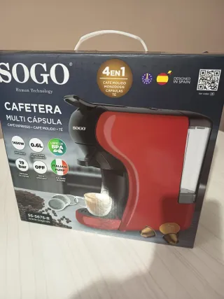 Cafetera Sogo 4 en 1 Multi Cápsula Nueva